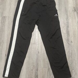 Balenciaga Black Track Pants with White Stripe